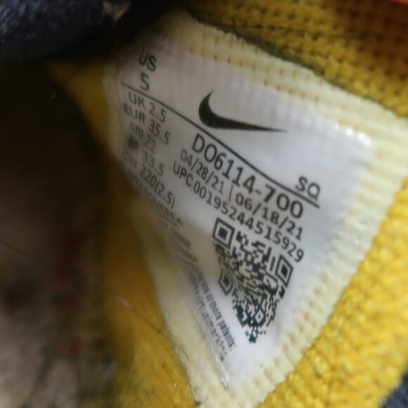 Nike Shoes Womens 5 Casual Sneakers AF1 Air Force 1 Shadow Dark Sulfur Trainers - Picture 13 of 14